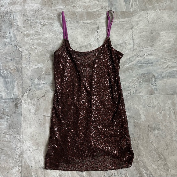 Free People Dresses & Skirts - Free People Intimately sequin slip sheer mesh sexy sparkly top/dress